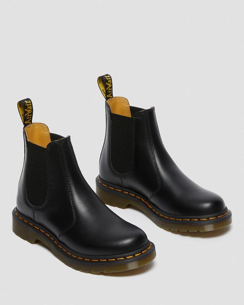 Dr Martens 2976 Smooth Læder Ankelstøvler Dame Sort | DK 34TCE